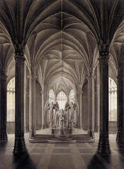 Karl friedrich schinkel Study for a Monument to Queen Louise oil painting picture